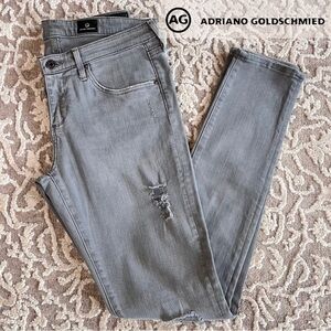 AG The Legging Super Skinny Distressed Jeans